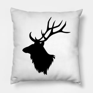 Elk Head Pillow