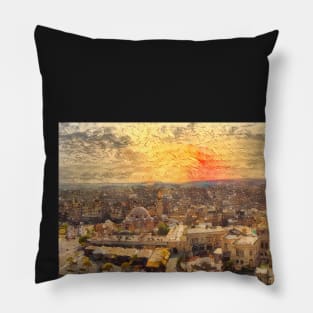 Aleppo Panorama (Cityscape) - Cortes Pillow