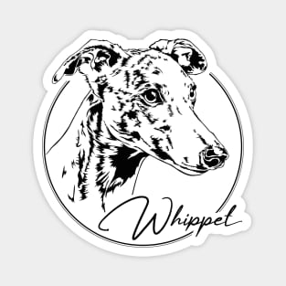 Funny Proud Whippet dog portrait sighthound mom Magnet