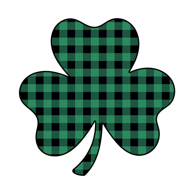 Plaid Shamrock  St Patrick's Day by Rosiengo