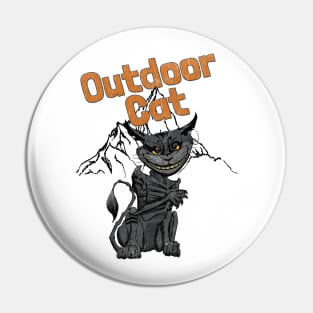 outdoor cat Pin