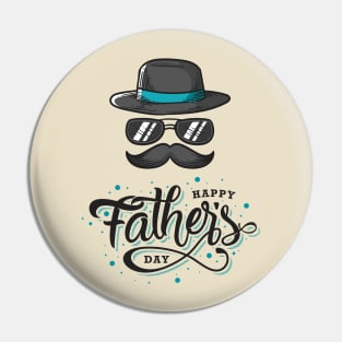 Happy Fathers Day T-Shirt Pin