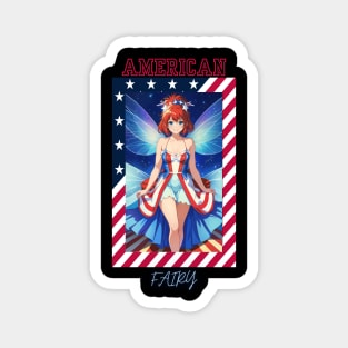 American Fairy Girl (002) Magnet