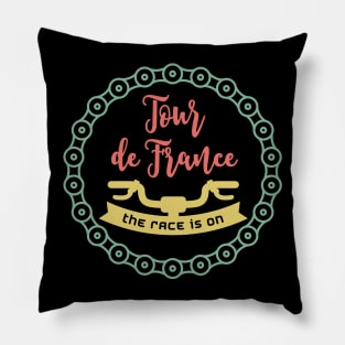 The Race is ON Tour de France Only for TRUE Cycling Lovers Retro Vintage style Pillow