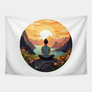 Peaceful outlook on life. Tapestry