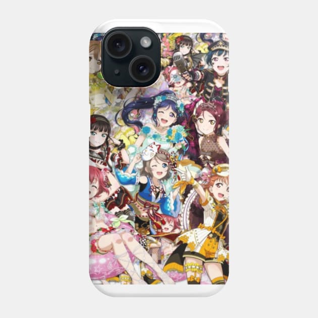 Love Live Sunshine Aqours Collage Phone Case by lucakusa