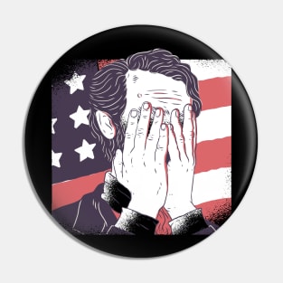 Abraham Lincoln Facepalm Pin