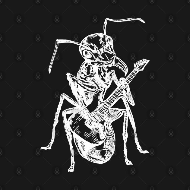 SEEMBO Ant Playing Guitar Guitarist Musician Music Fun Band by SEEMBO