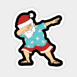 Dabbing Santa Christmas in July Magnet