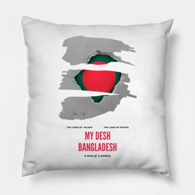 Independence Bangladesh, 1971 Bangladesh Pillow by Autogenic Reform