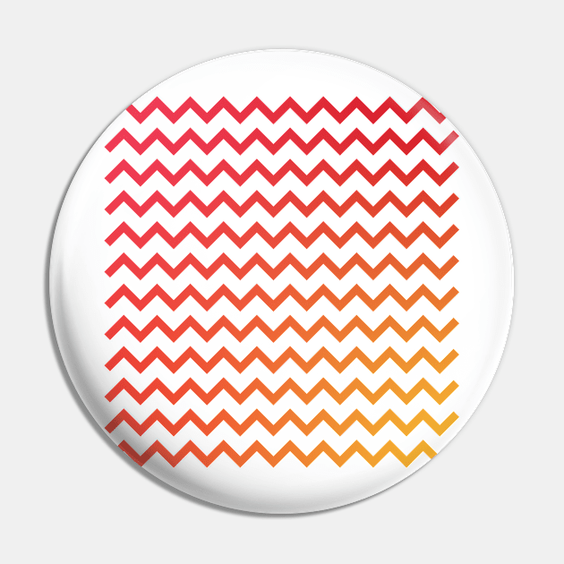 Chevron Stripes Warm Red Orange and Yellow Gradient Pin by murialbezanson