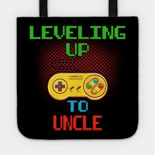 Promoted To Uncle T-Shirt Unlocked Gamer Leveling Up Tote