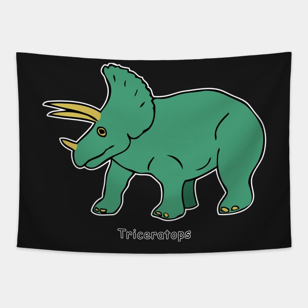 Triceratops Tapestry by RockettGraph1cs