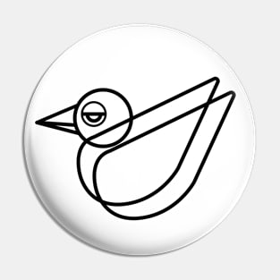 Minimalist Bird Lineart Pin