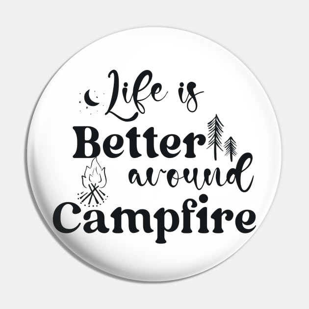 Campfire Pin by Nikki_Arts