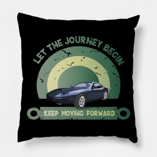 let the journey begin keep moving Pillow
