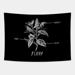 Flora Wildflower Flora Bloom Vintage Blooming Tapestry