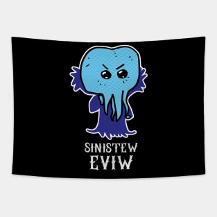 D20 Kawaii Cute Sinister Evil Mindflayer Tapestry