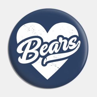 Vintage Bears School Spirit // High School Football Mascot // Go Bears Pin