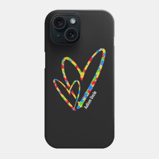 Autism Uncle Autism Awareness Puzzle Piece Heart Phone Case