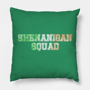 Shenanigan Squad Irish Flag Pillow