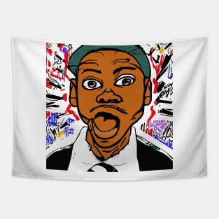 dave chappelle abstract art Tapestry