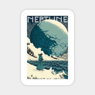 Neptune Travel Poster Vintage Magnet