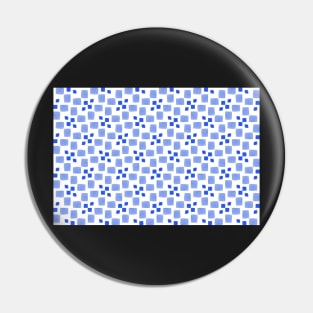 Watercolor Cobalt Blue Diamond Pattern Pin