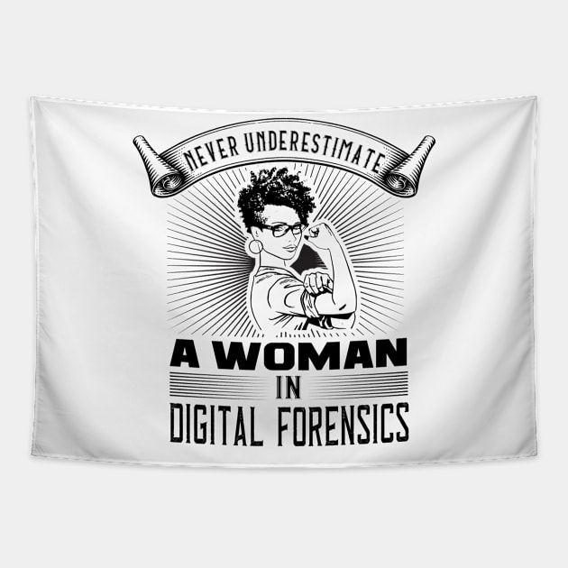 Never Underestimate a Woman in Digital Forensics Tapestry by DFIR Diva
