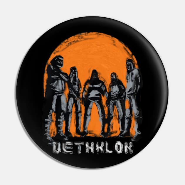 death metal Pin by Ilutions Art