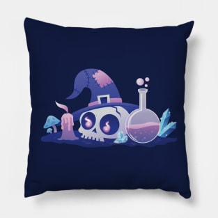 Skull and Potion Pillow