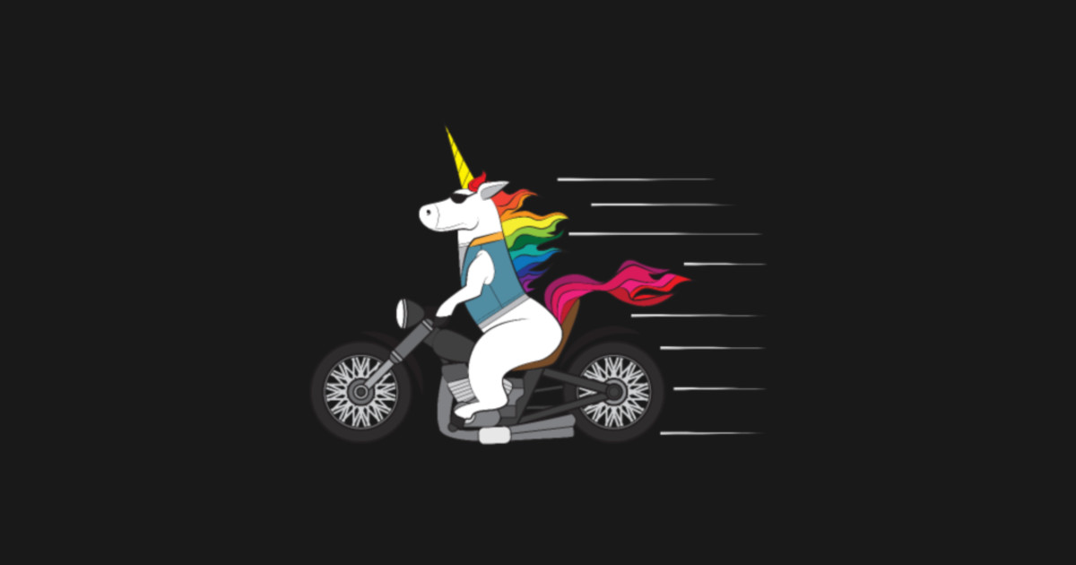 motorcycle unicorn