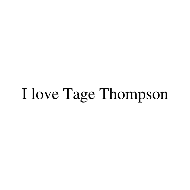 I love Tage Thompson by delborg