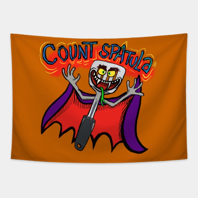 Count spatula Tapestry by wolfmanjaq