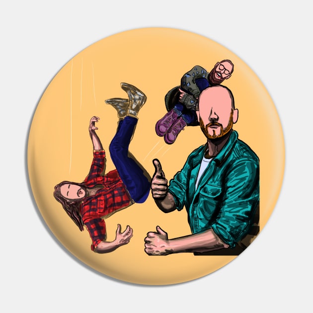 Aunty Donna Thumbs up - Jump simple Pin by SmerkinGherkin