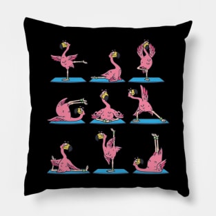 Funny Flamingo Yoga Pillow