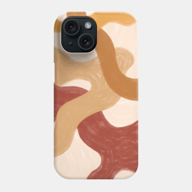 Colors of the Earth Boho Scandi Abstract Phone Case by Trippycollage