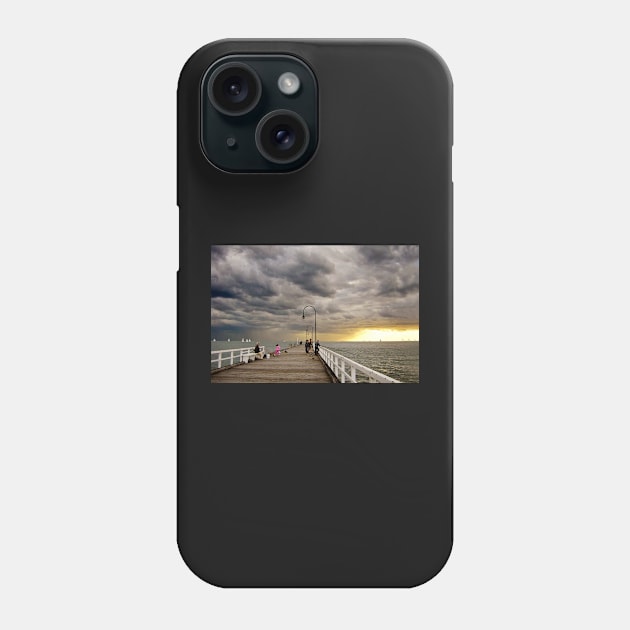 Dusk on St Kilda Pier Phone Case by rozmcq