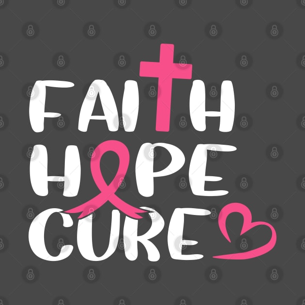 Faith Hope Cure Breast Cancer by kimmieshops