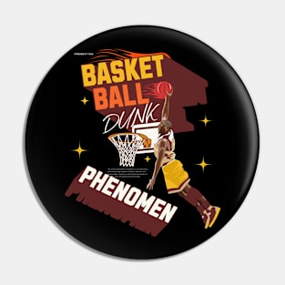 Basketball Dunk Phenomen Art Pin