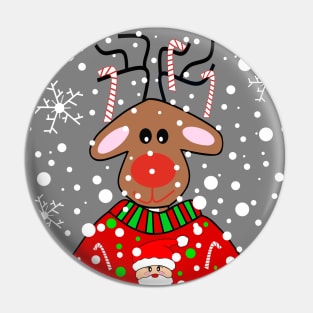 SNOWSTORM Reindeer Xmas Pin