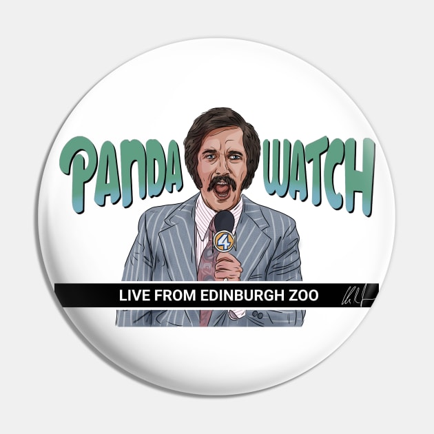 Anchorman: PANDA WATCH Pin by 51Deesigns