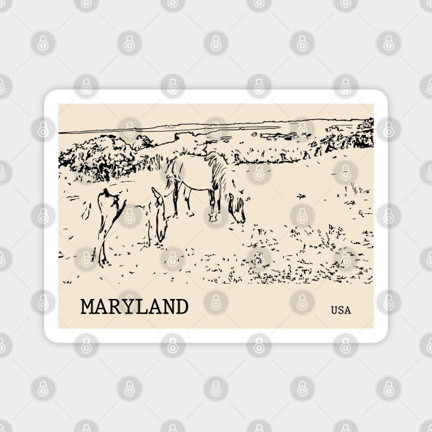 Maryland USA Magnet by Lakeric