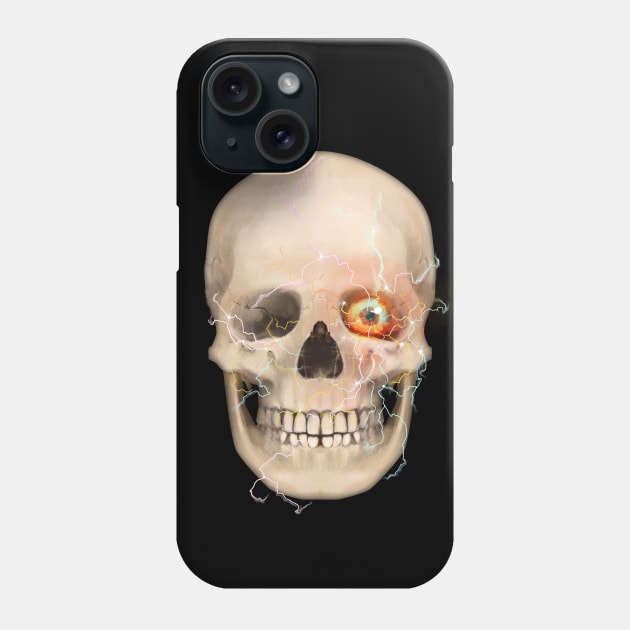 Sci fi skull Phone Case by Tapan