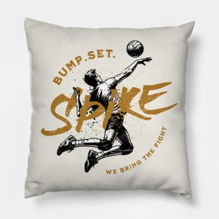 Bump Set Spike Volleyball graphic Pillow