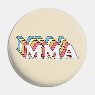 MMA Retro Text Pin