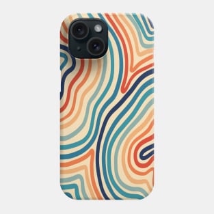 Retro Wavy Liquid Lines Phone Case