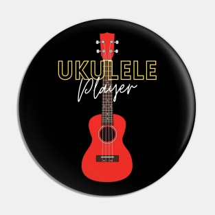 Ukulele Player Red Ukulele Pin