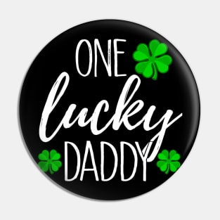 One Lucky Dad Matching Pin