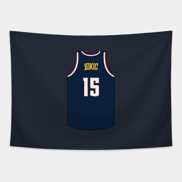 Nikola Jokic Denver Jersey Qiangy Tapestry by qiangdade